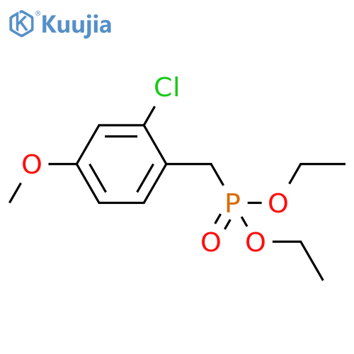 PHOSPHONIC ACID, [(2-CHLORO-4-METHOXYPHENYL)METHYL]-, DIETHYL ESTER structure