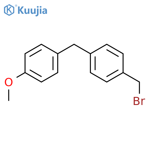 Benzene, 1-(bromomethyl)-4-[(4-methoxyphenyl)methyl]- structure
