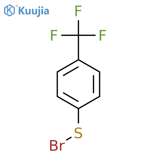Benzenesulfenyl bromide, 4-(trifluoromethyl)- structure