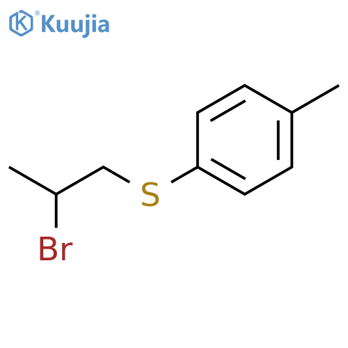 Benzene, 1-[(2-bromopropyl)thio]-4-methyl- structure