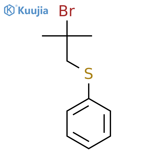BENZENE, [(2-BROMO-2-METHYLPROPYL)THIO]- structure