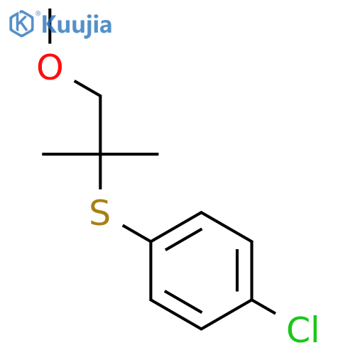 Benzene, 1-chloro-4-[(2-methoxy-1,1-dimethylethyl)thio]- structure