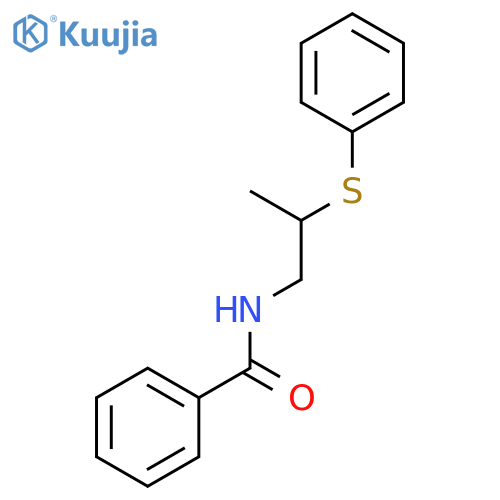 BENZAMIDE, N-[2-(PHENYLTHIO)PROPYL]- structure