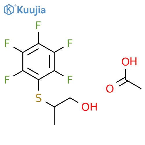 1-PROPANOL, 2-[(PENTAFLUOROPHENYL)THIO]-, ACETATE structure