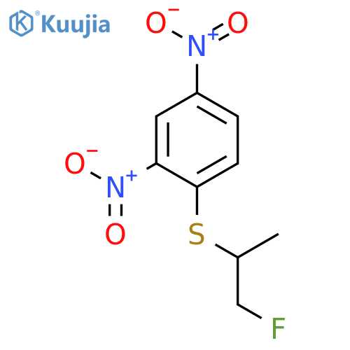 Benzene, 1-[(2-fluoro-1-methylethyl)thio]-2,4-dinitro- structure