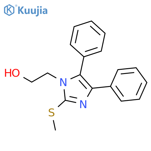 1H-Imidazole-1-ethanol, 2-(methylthio)-4,5-diphenyl- structure