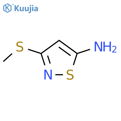 5-Isothiazolamine, 3-(methylthio)- structure