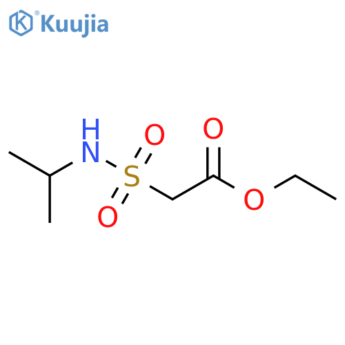 Acetic acid, 2-[[(1-methylethyl)amino]sulfonyl]-, ethyl ester structure