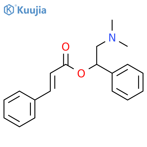 2-(dimethylamino)-1-phenylethyl (2E)-3-phenylprop-2-enoate structure