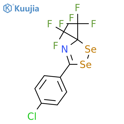 3H-1,2,4-DISELENAZOLE, 5-(4-CHLOROPHENYL)-3,3-BIS(TRIFLUOROMETHYL)- structure