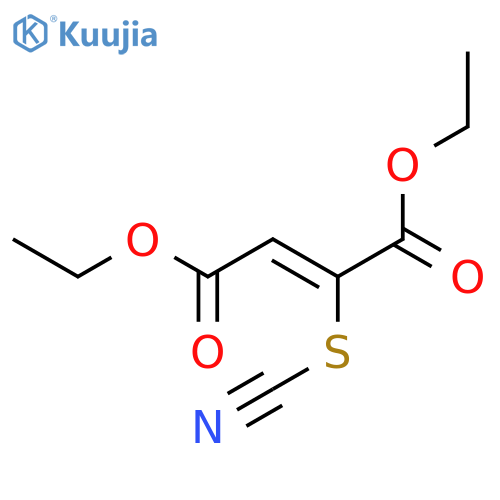 2-Butenedioic acid, 2-thiocyanato-, diethyl ester, (Z)- structure