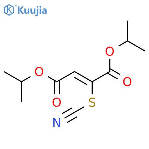 2-Butenedioic acid, 2-thiocyanato-, bis(1-methylethyl) ester, (Z)- structure