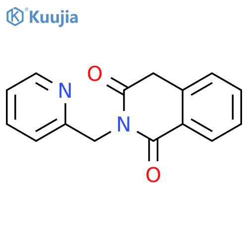 2-(Pyridin-2-ylmethyl)-1,2,3,4-tetrahydroisoquinoline-1,3-dione structure
