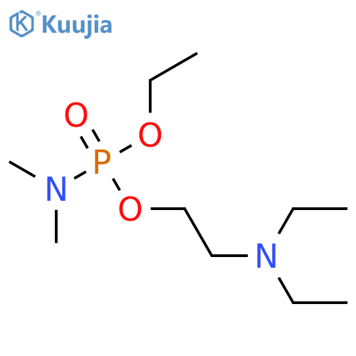 Phosphoramidic acid, dimethyl-, 2-(diethylamino)ethyl ethyl ester structure