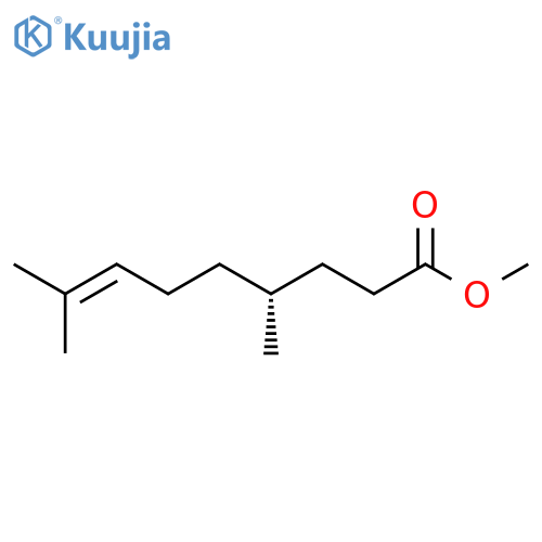7-Nonenoic acid, 4,8-dimethyl-, methyl ester, (R)- structure