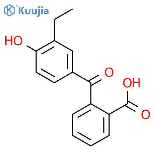 2-(3-Ethyl-4-hydroxybenzoyl)benzoic acid structure