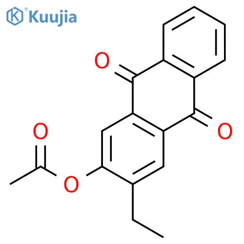 9,10-ANTHRACENEDIONE, 2-(ACETYLOXY)-3-ETHYL- structure