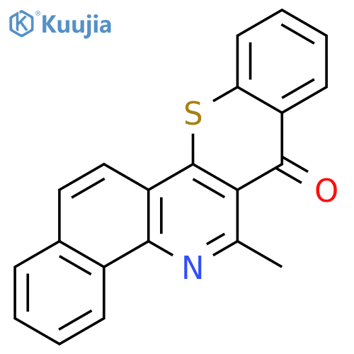 7H-BENZO[H][1]BENZOTHIOPYRANO[3,2-C]QUINOLIN-7-ONE, 6-METHYL- structure