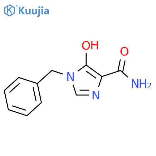 1H-Imidazole-4-carboxamide, 5-hydroxy-1-(phenylmethyl)- structure
