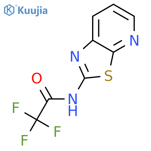 2,2,2-trifluoro-n-([1,3]thiazolo[5,4-b]pyridin-2-yl)acetamide structure