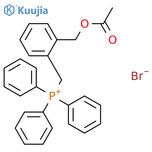 Phosphonium, [[2-[(acetyloxy)methyl]phenyl]methyl]triphenyl-, bromide structure