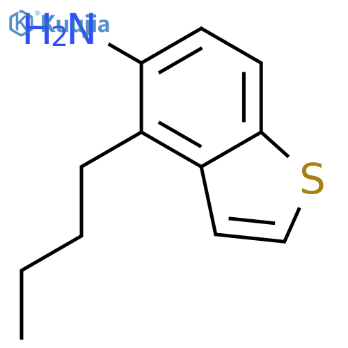 Benzo[b]thiophen-5-amine, 4-butyl- structure
