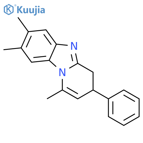 PYRIDO[1,2-A]BENZIMIDAZOLE, 3,4-DIHYDRO-1,7,8-TRIMETHYL-3-PHENYL- structure