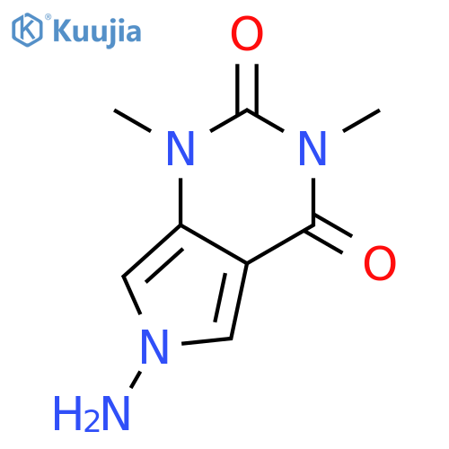 1H-Pyrrolo[3,4-d]pyrimidine-2,4(3H,6H)-dione, 6-amino-1,3-dimethyl- structure