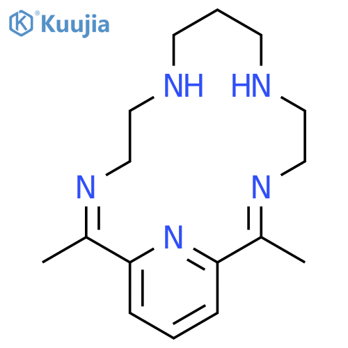 3,6,10,13,19-PENTAAZABICYCLO[13.3.1]NONADECA-1(19),2,13,15,17-PENTAENE, 2,14-DIMETHYL- structure