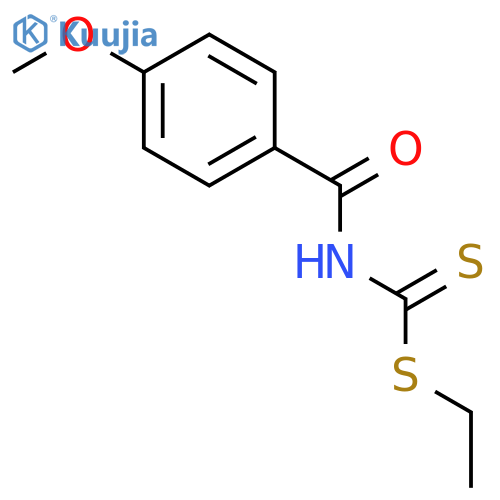 CARBAMODITHIOIC ACID, (4-METHOXYBENZOYL)-, ETHYL ESTER structure