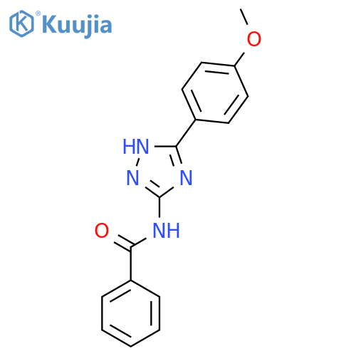 Benzamide, N-[5-(4-methoxyphenyl)-1H-1,2,4-triazol-3-yl]- structure