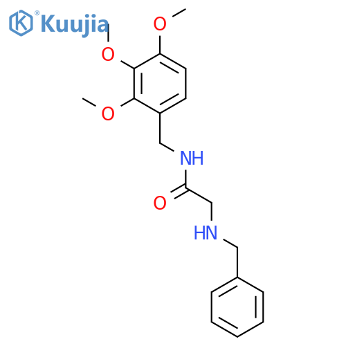 Acetamide, 2-[(phenylmethyl)amino]-N-[(2,3,4-trimethoxyphenyl)methyl]- structure