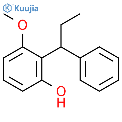 PHENOL, 3-METHOXY-2-(1-PHENYLPROPYL)- structure