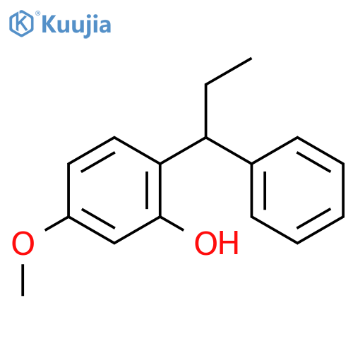 PHENOL, 5-METHOXY-2-(1-PHENYLPROPYL)- structure