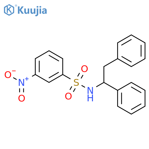 BENZENESULFONAMIDE, N-(1,2-DIPHENYLETHYL)-3-NITRO- structure