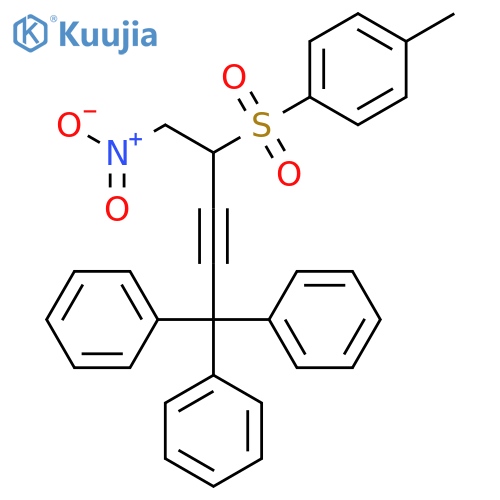 BENZENE, 1-METHYL-4-[[1-(NITROMETHYL)-4,4,4-TRIPHENYL-2-BUTYNYL]SULFONYL]- structure