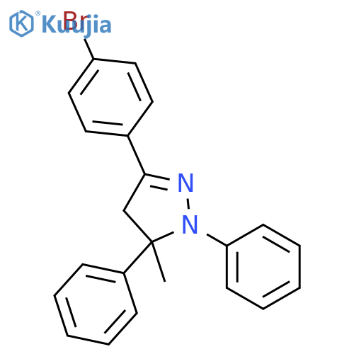 1H-PYRAZOLE, 3-(4-BROMOPHENYL)-4,5-DIHYDRO-5-METHYL-1,5-DIPHENYL- structure