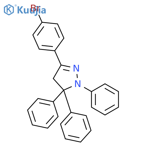 1H-Pyrazole, 3-(4-bromophenyl)-4,5-dihydro-1,5,5-triphenyl- structure