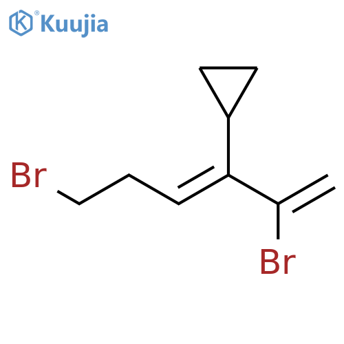 Cyclopropane, [4-bromo-1-(1-bromoethenyl)-1-butenyl]-, (E)- (9CI) structure