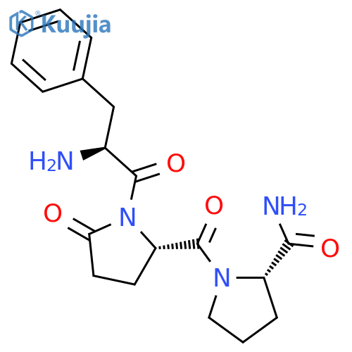 L-Phenylalanyl-5-oxo-L-prolyl-L-prolinamide structure