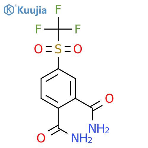 1,2-Benzenedicarboxamide, 4-[(trifluoromethyl)sulfonyl]- structure