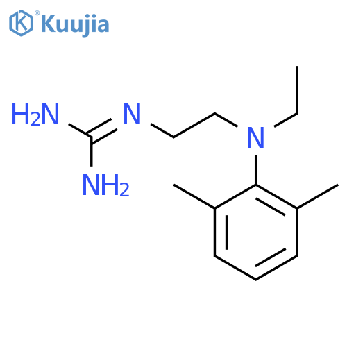 2-[2-(n-ethyl-2,6-dimethylanilino)ethyl]guanidine structure