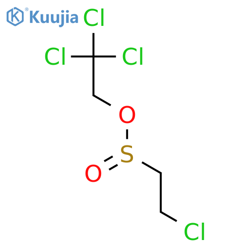 Ethanesulfinic acid, 2-chloro-, 2,2,2-trichloroethyl ester structure