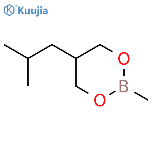 1,3,2-Dioxaborinane, 2-methyl-5-(2-methylpropyl)- structure