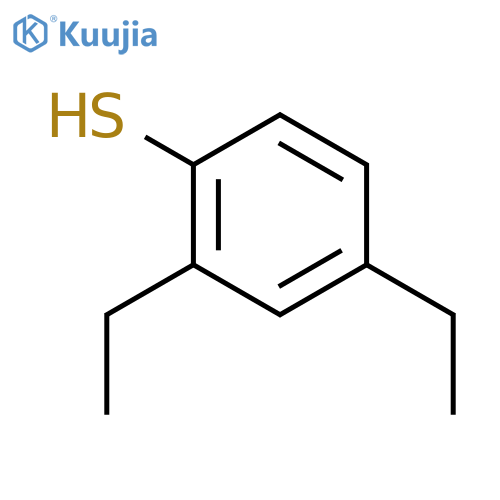 Benzenethiol, 2,4-diethyl- structure