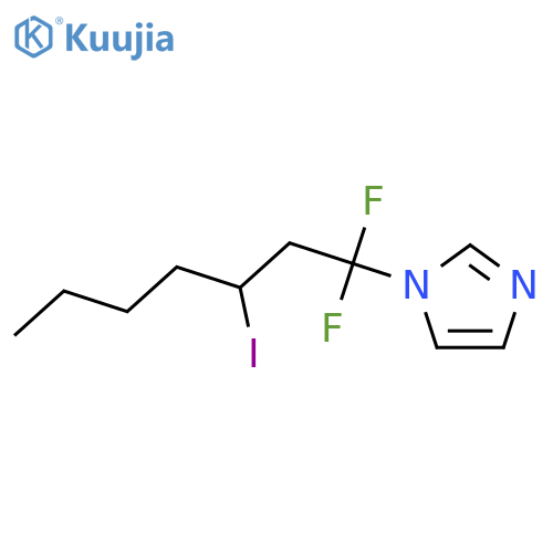 1H-Imidazole, 1-(1,1-difluoro-3-iodoheptyl)- structure
