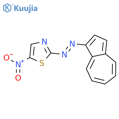 THIAZOLE, 2-(1-AZULENYLAZO)-5-NITRO- structure