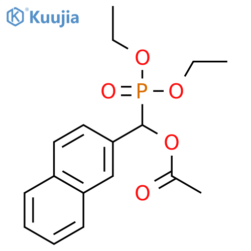 PHOSPHONIC ACID, [(ACETYLOXY)-2-NAPHTHALENYLMETHYL]-, DIETHYL ESTER structure