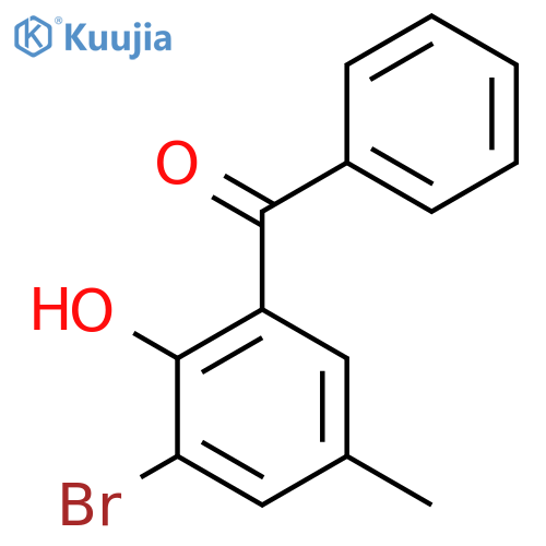 2-benzoyl-6-bromo-4-methylphenol structure