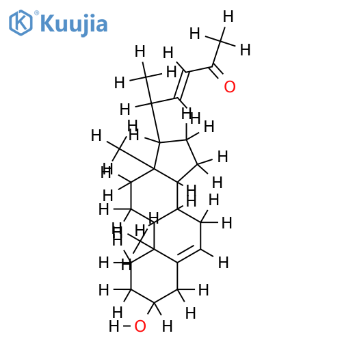 3beta-Hydroxy-26,27-bis-nor-22-trans-chloesta-5,22-dien-24-on structure